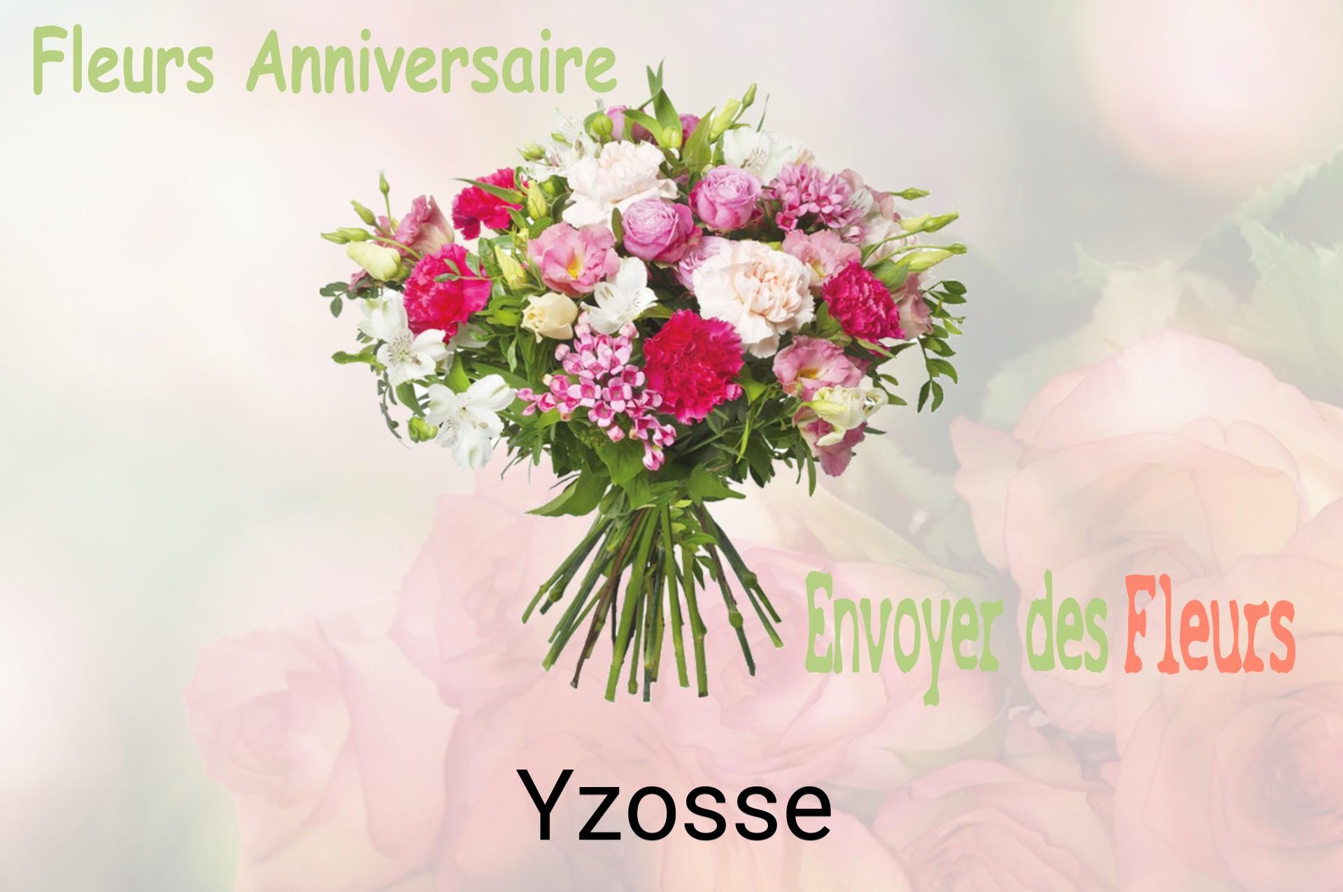 Bouquet de fleurs d’anniversaire livré à Yzosse